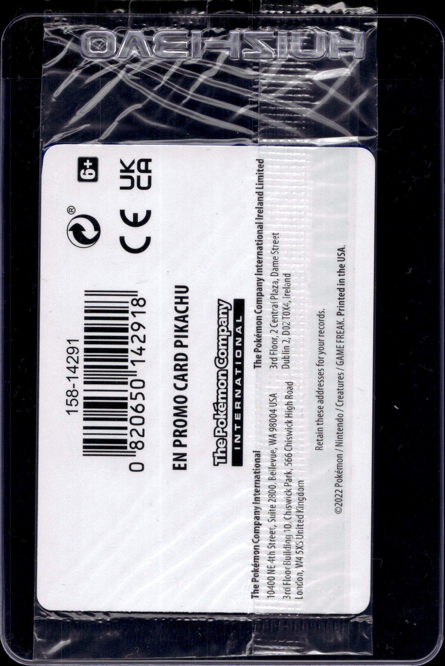170612 Sealed Pikachu 028/078 English
