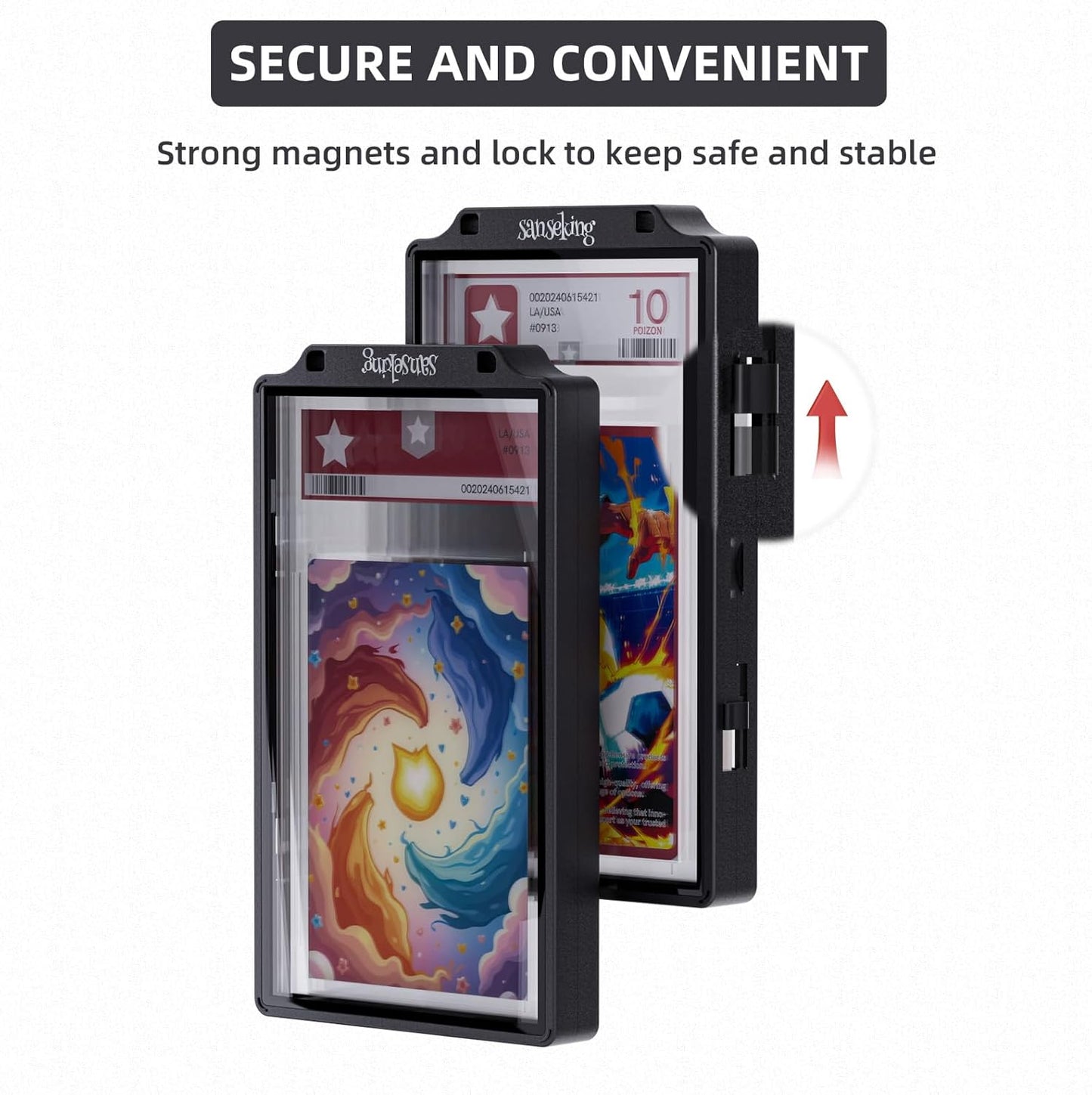 Sanseking Graded Card Slab Protector for PSA (Black)