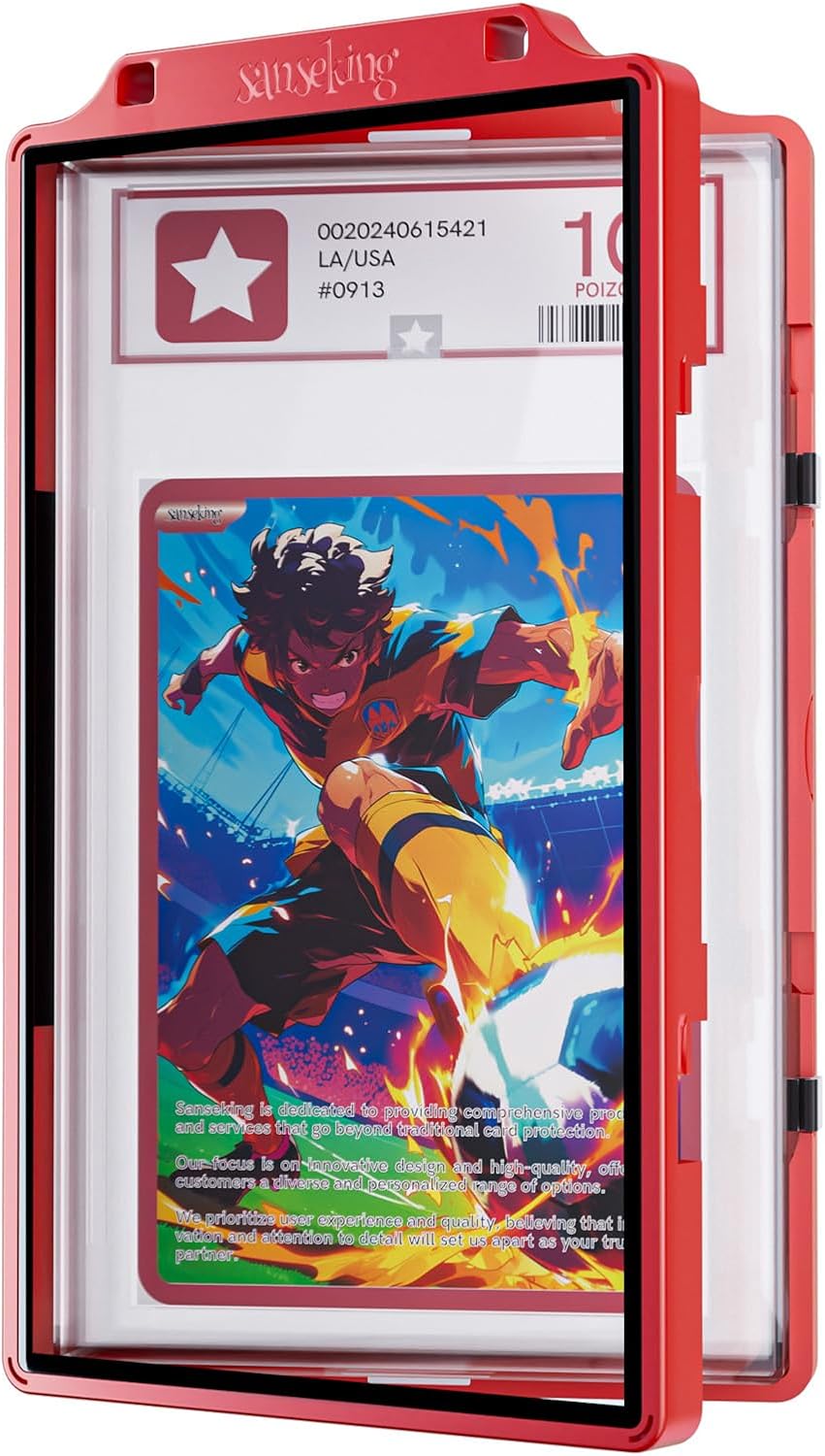 Sanseking Graded Card Slab Protector for PSA (Red)