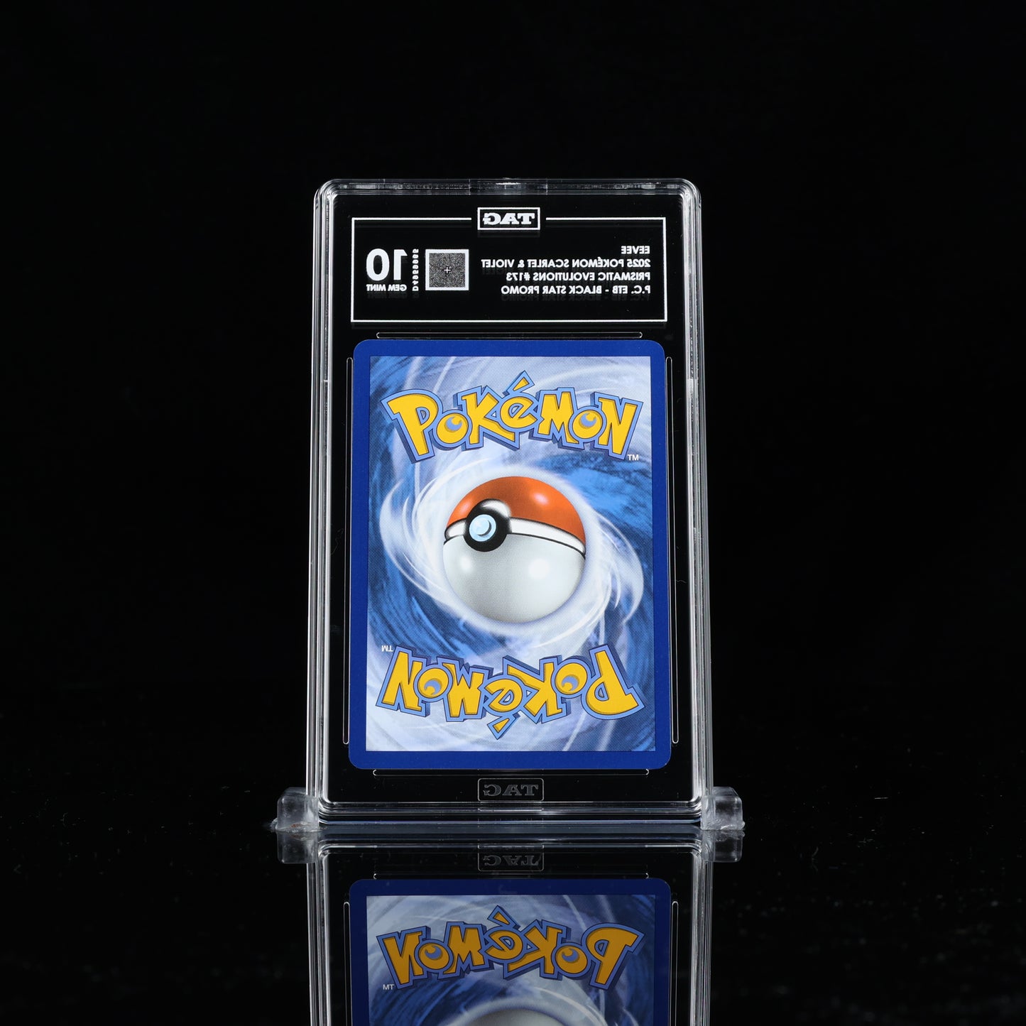 EEVEE 2025 POKÉMON SCARLET & VIOLET BLACK STAR PROMOS #173 PRISMATIC EVOLUTIONS POKÉMON CENTER ELITE TRAINER BOX HOLO TAG 10
