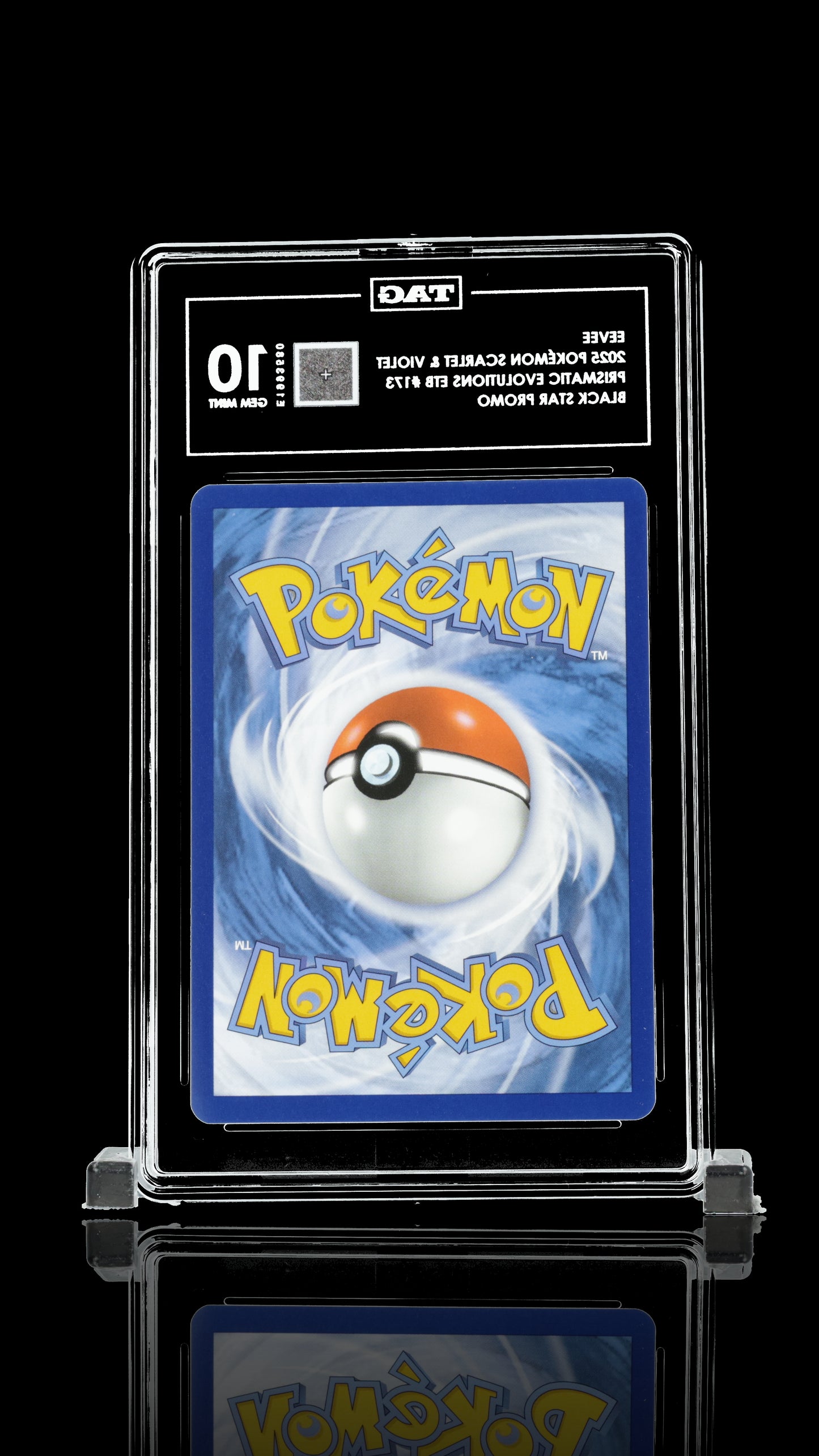 English EEVEE 2025 SCARLET & VIOLET BLACK STAR PROMOS #173 PRISMATIC EVOLUTIONS ELITE TRAINER BOX TAG 10 csm001
