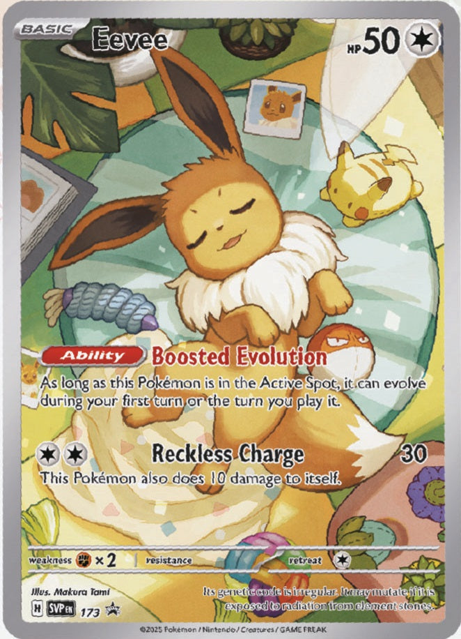 Eevee Promo Card SVP EN 173 Exclusive Limited Edition Pokekado Eevee Promo Card SVP EN 173 Exclusive Limited Edition Pokekado