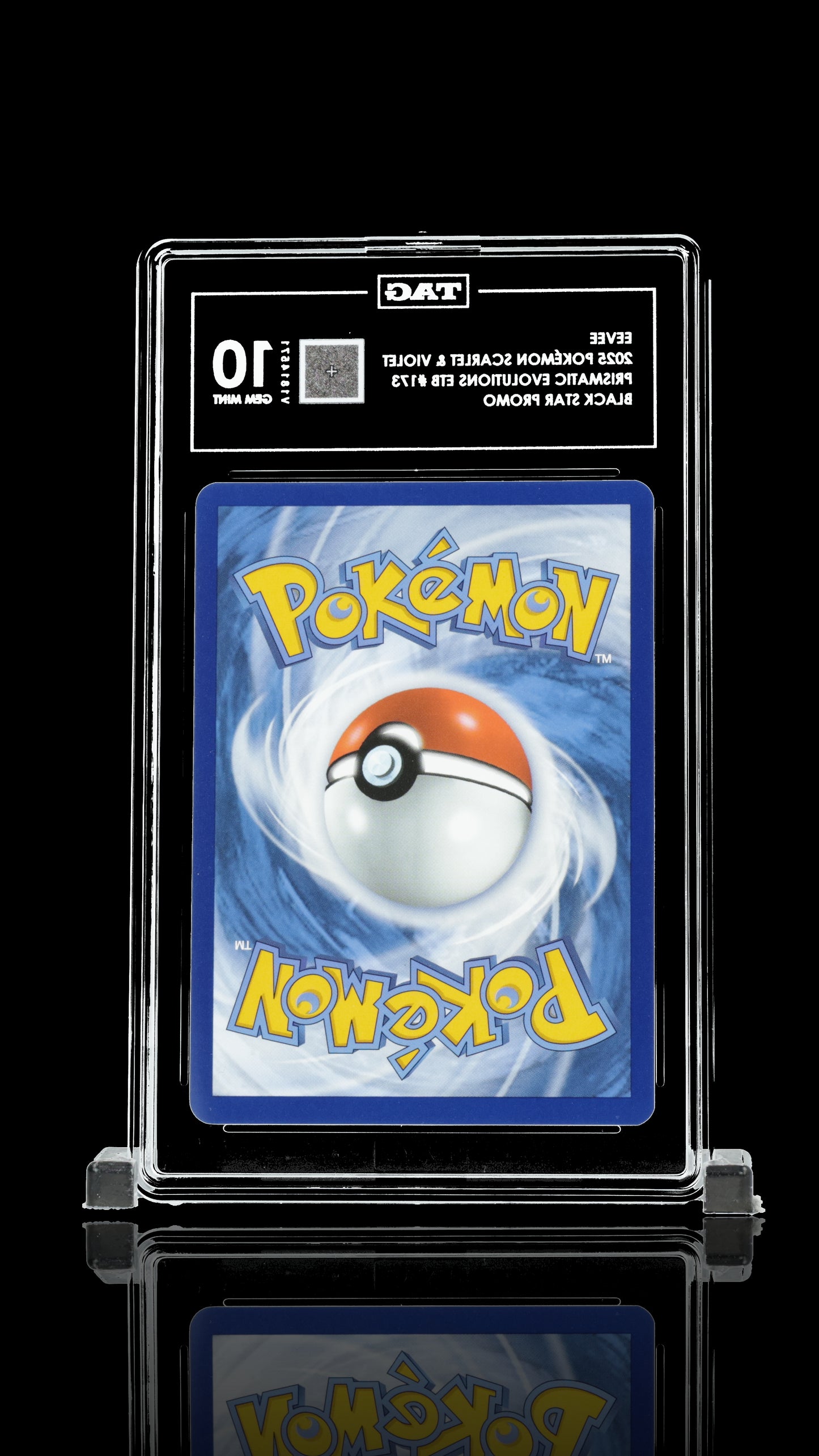 English EEVEE 2025 SCARLET & VIOLET BLACK STAR PROMOS #173 PRISMATIC EVOLUTIONS ELITE TRAINER BOX TAG 10 csm001