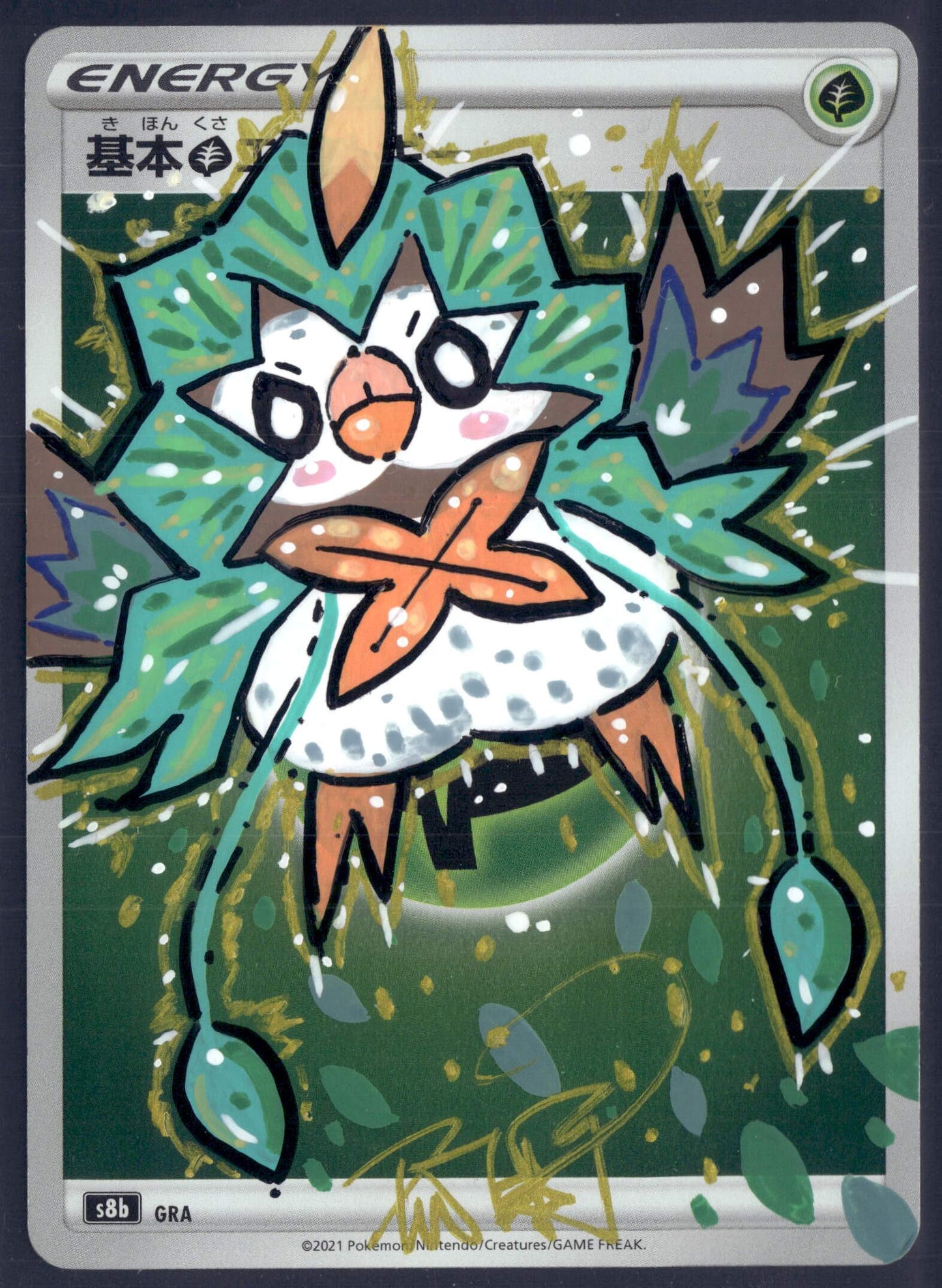 Tweety Custom Hand Painted Card - Unique