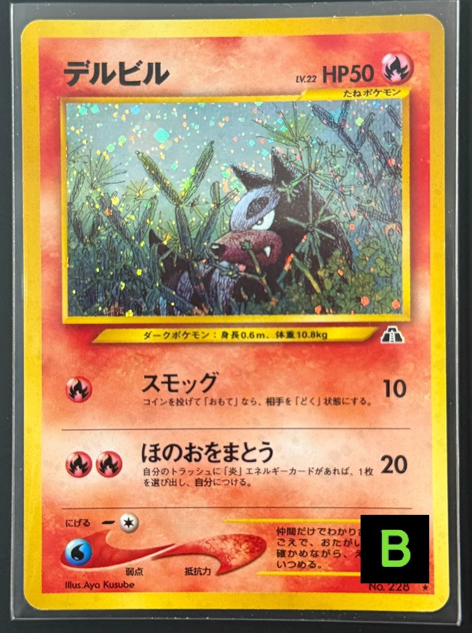 111014 Houndour LV.22 : Old Back [neo2 No.228]
