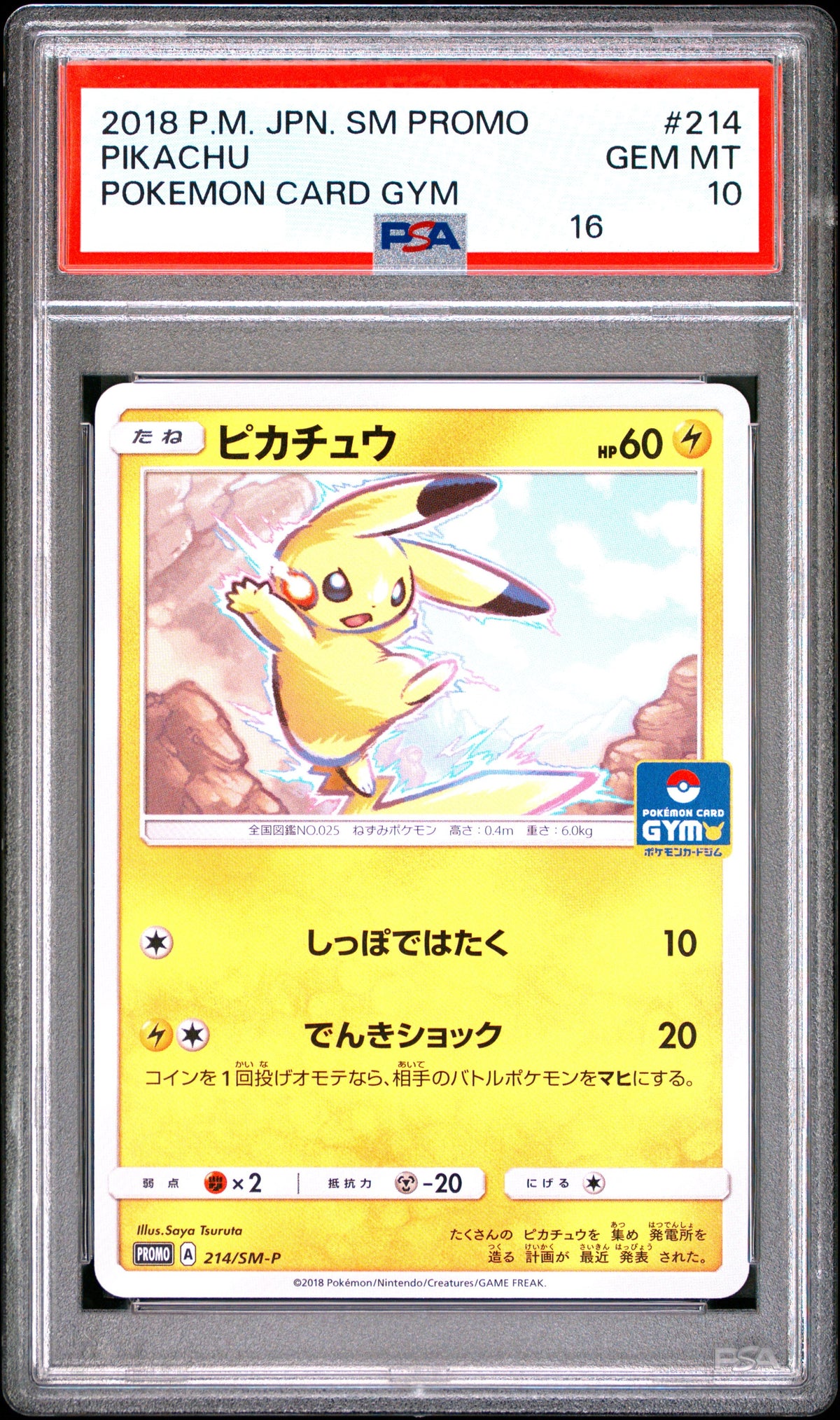 111025 PSA10 #214 PIKACHU