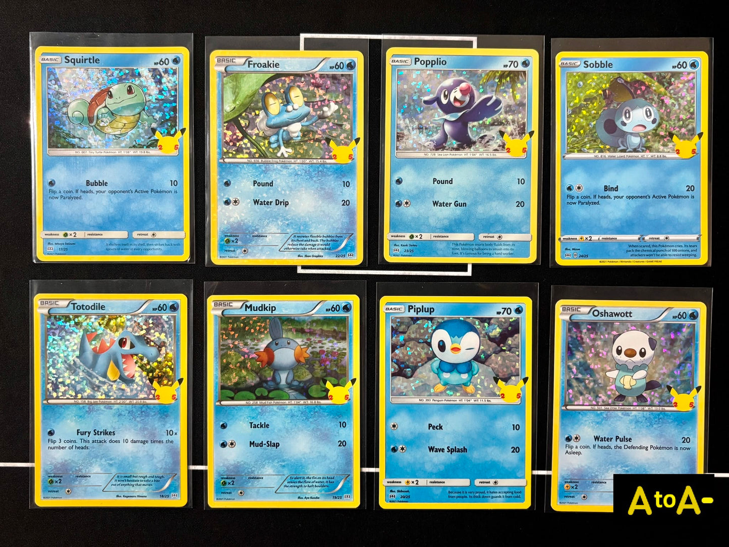 120702 25th english cards water x 8