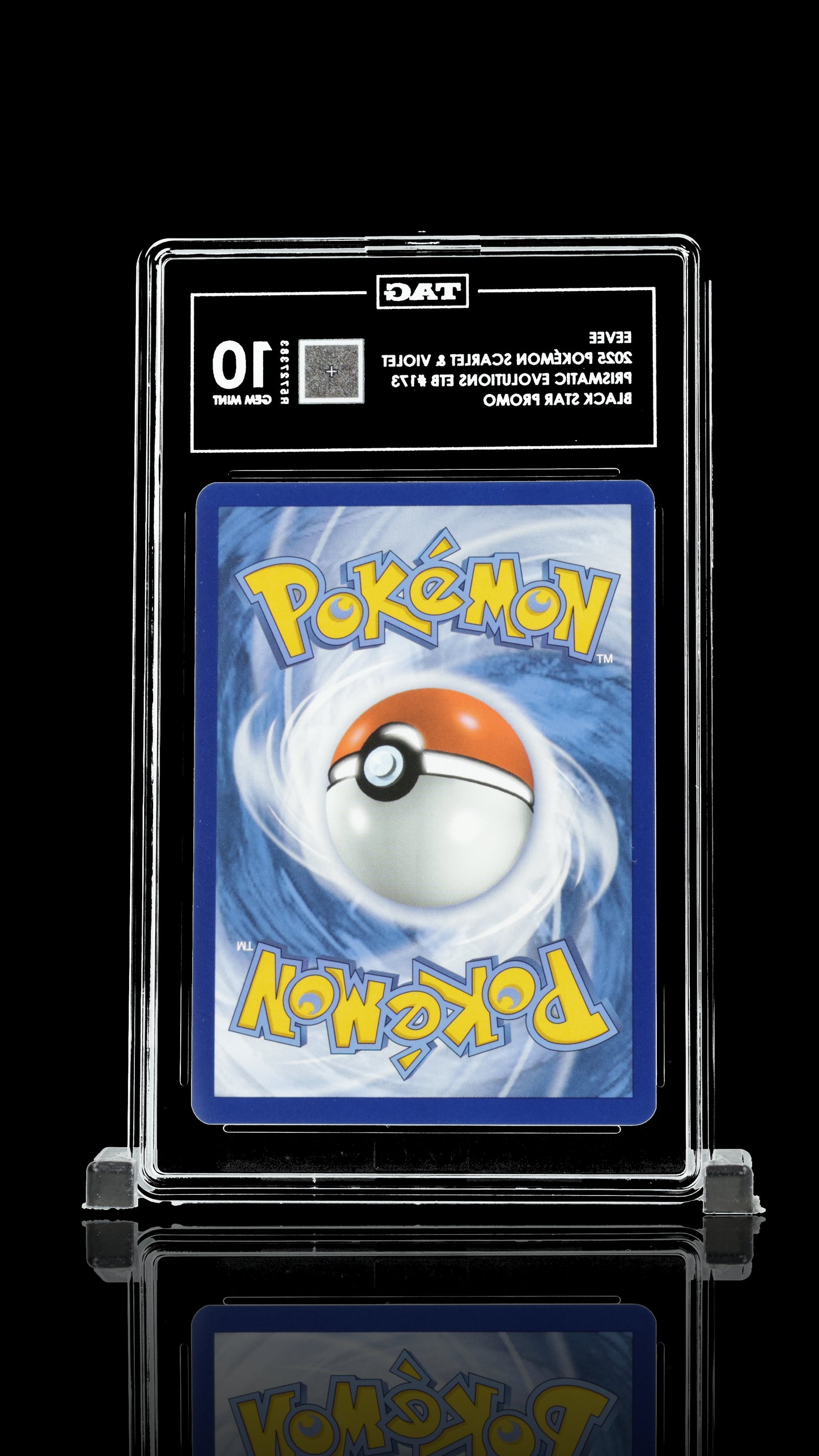 English EEVEE 2025 SCARLET & VIOLET BLACK STAR PROMOS #173 PRISMATIC EVOLUTIONS ELITE TRAINER BOX TAG 10 csm001