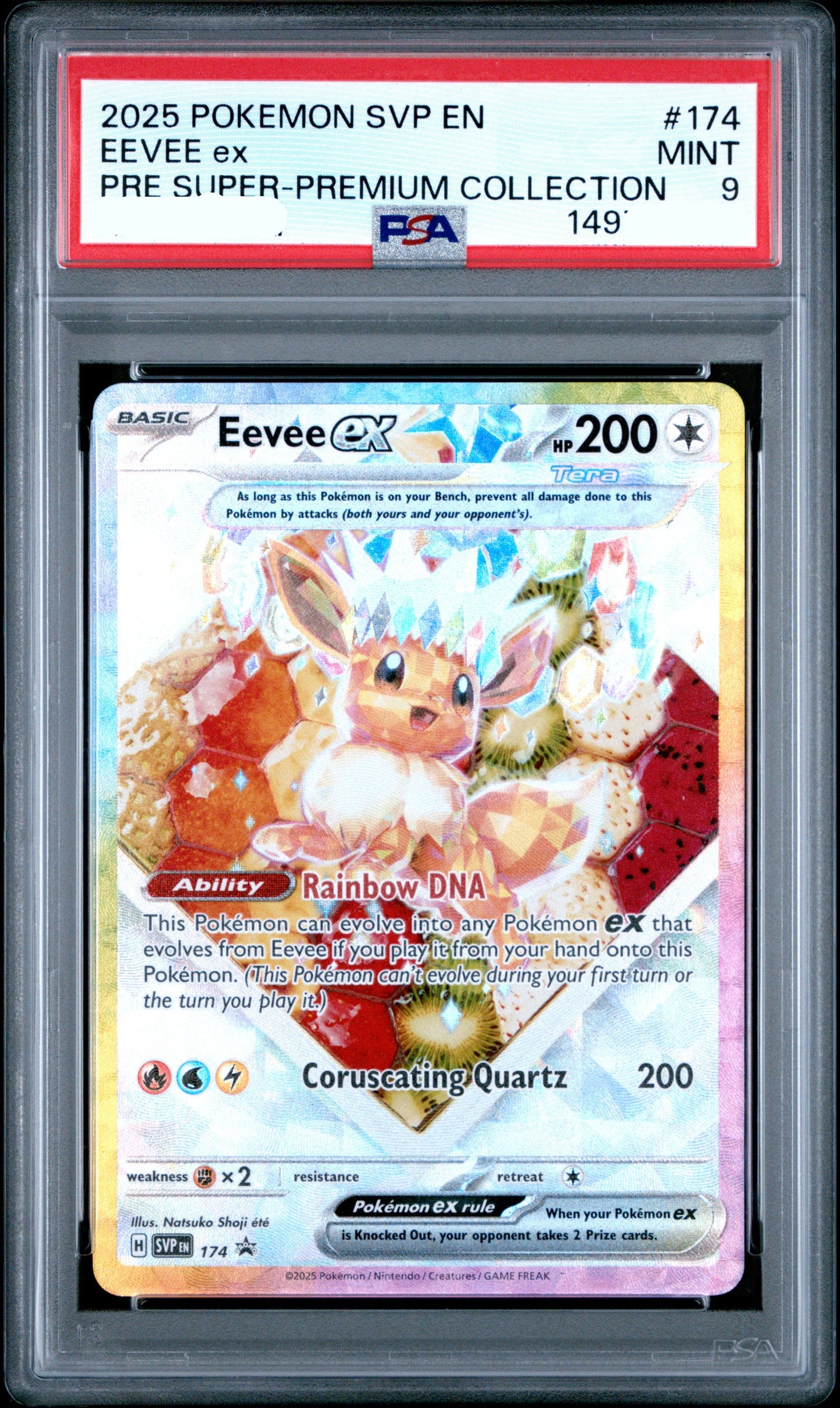 170632 English PSA 9 2025 POKEMON SVP EN-SV BLACK STAR PROMO #174 EEVEE ex PRE SUPER-PREMIUM COLLECTION