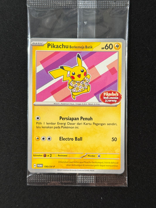 170802 Pikachu Berkemeja Batik (Flower Pikachu Pattern) P [SV-P 190] [IDN]