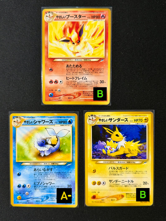 170805 Light Flareon/ Vaporeon/ Jolteon : Old Back [neo4 No.134-136]
