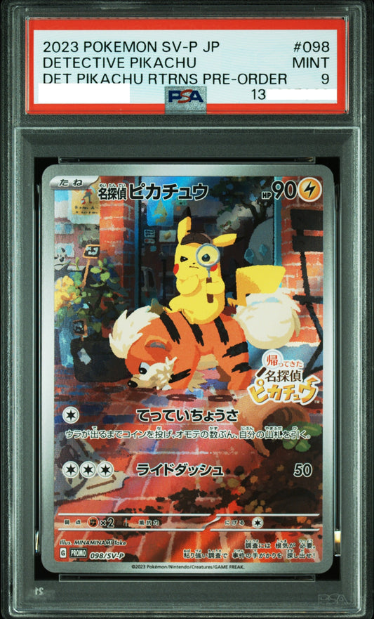 20933 PSA9 #098 DETECTIVE PIKACHU Pre order PR.