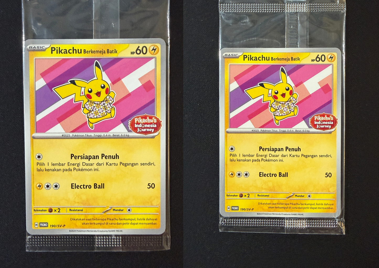 230801 Pikachu Berkemeja Batik *2 cards