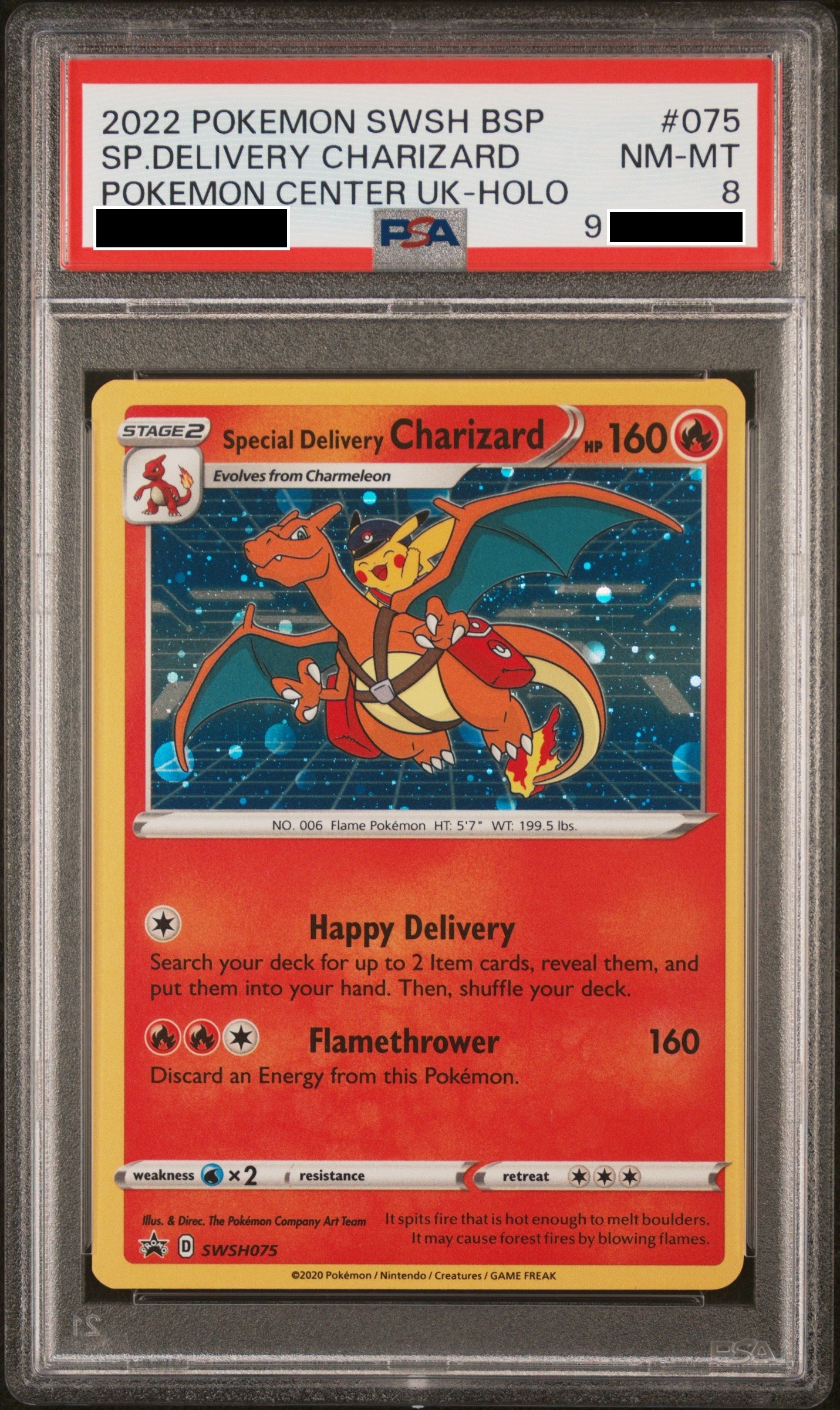 230810 PSA8 SP Delivery Charizard  promo #075