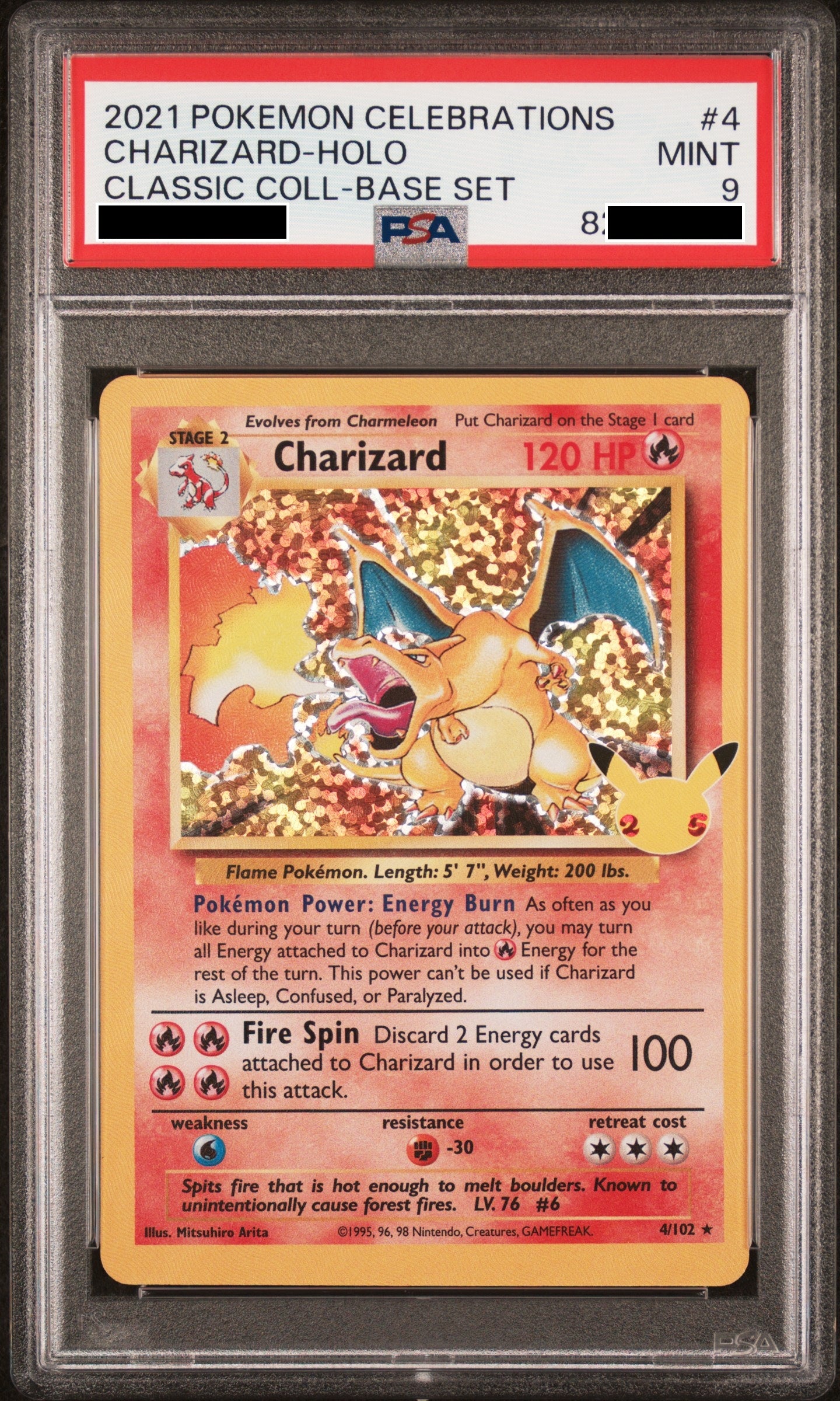 230811 PSA9 25 Celebrations Charizard #4