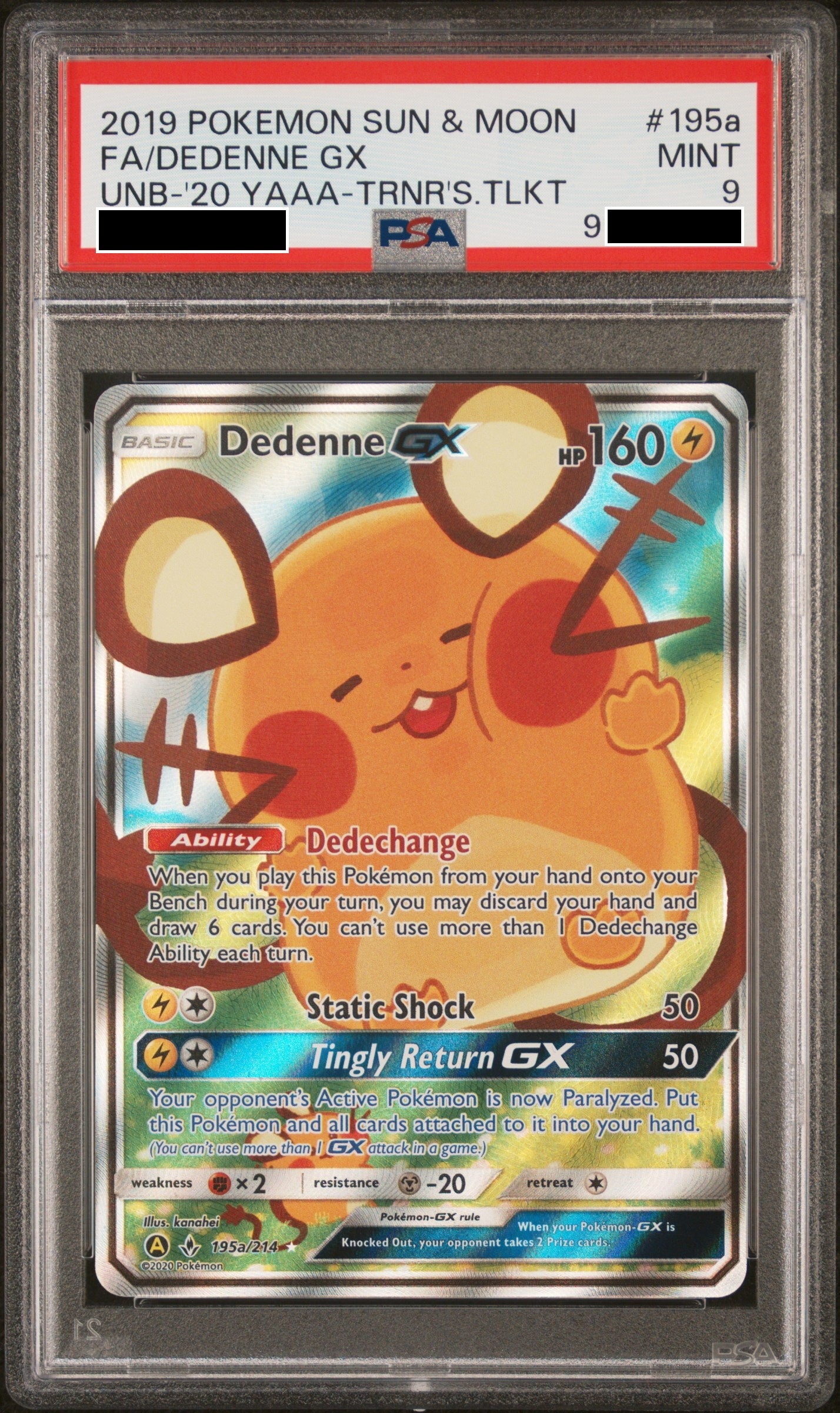 230812 PSA9 SM Dedenne gx #195a