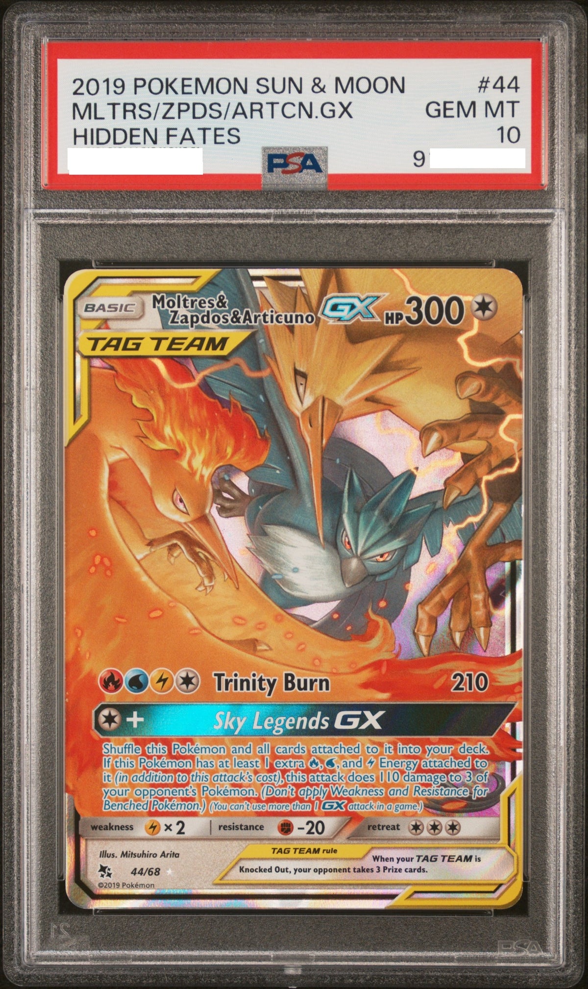 240930 PSA10 English #44 MLTRS/ZPDS/ARTCN.GX HIDDEN FATES