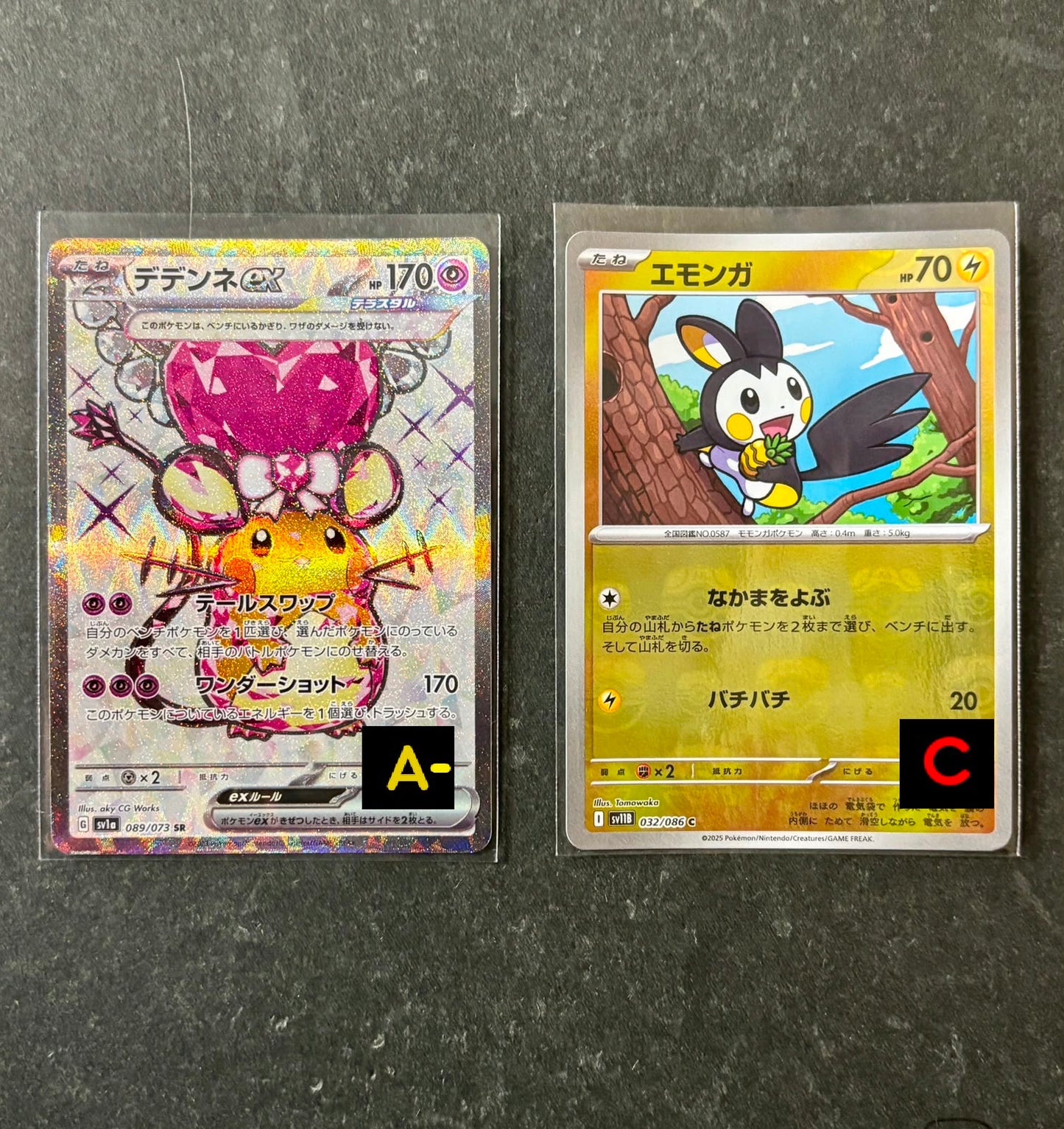 300805 Dedenne Emolga 2 cards