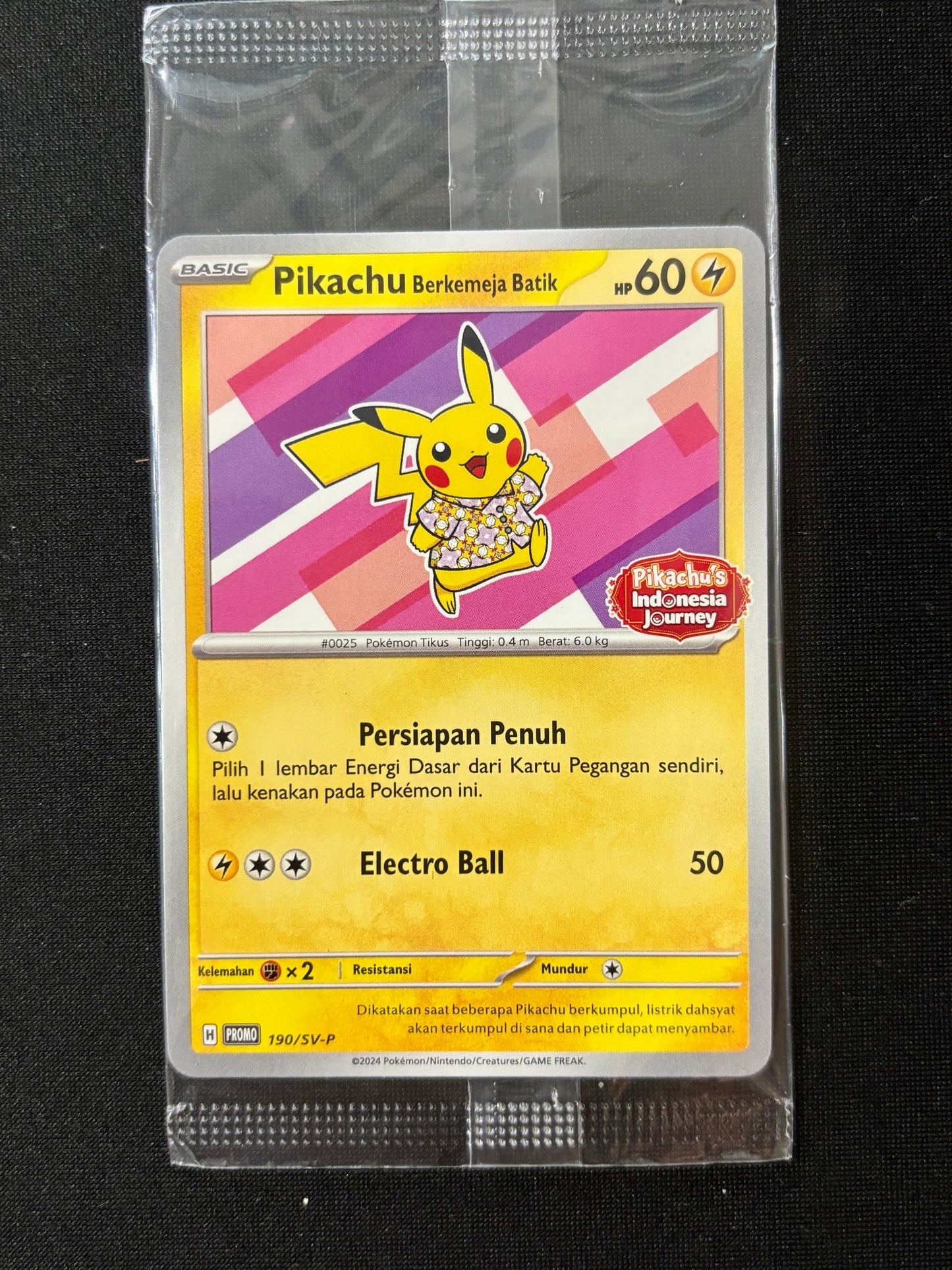 90802 Pikachu Berkemeja Batik (Flower Pikachu Pattern) P [SV-P 190] [IDN]