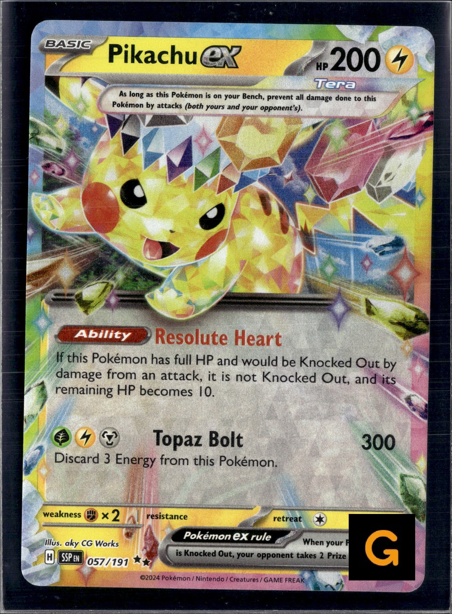 90813 Pikachu ex 057/191