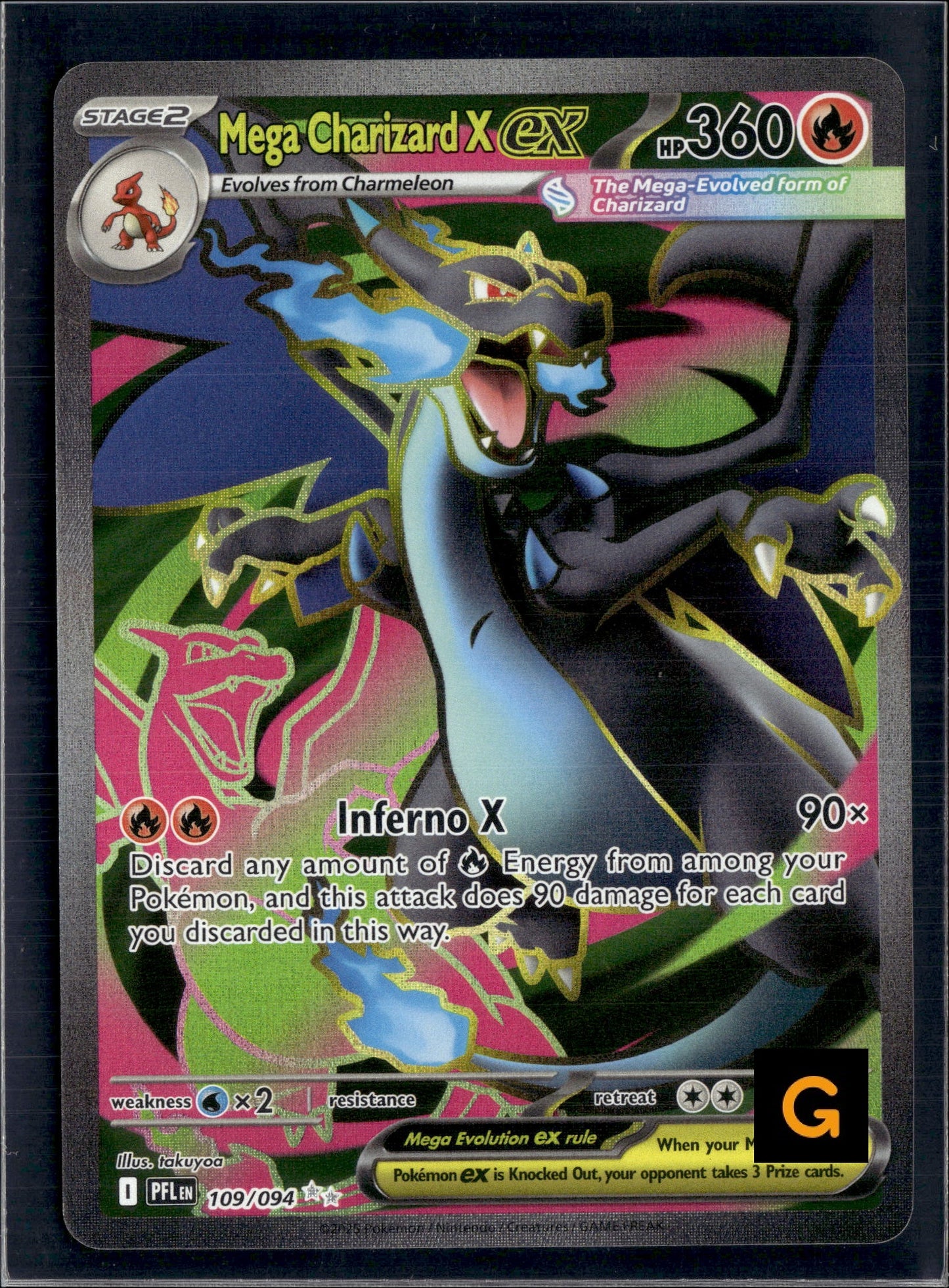 90822 Mega Charizard X EX 109/094 UR