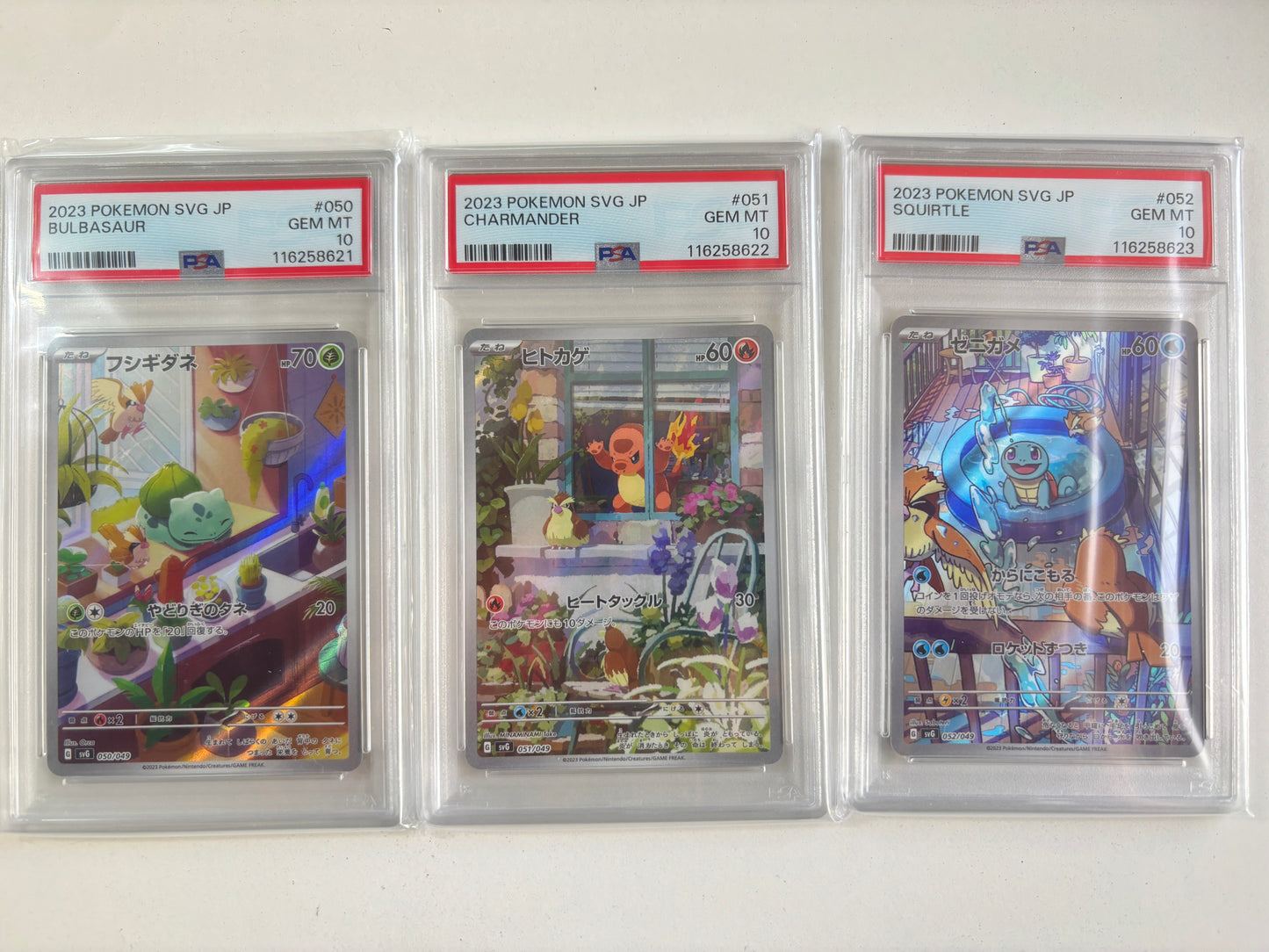2023 POKEMON JAPANESE SVG-VENUSAUR & CHARIZARD & BLASTOISE SPECIAL DECK SET PSA 10 SEQUENTAIL SET OF 3