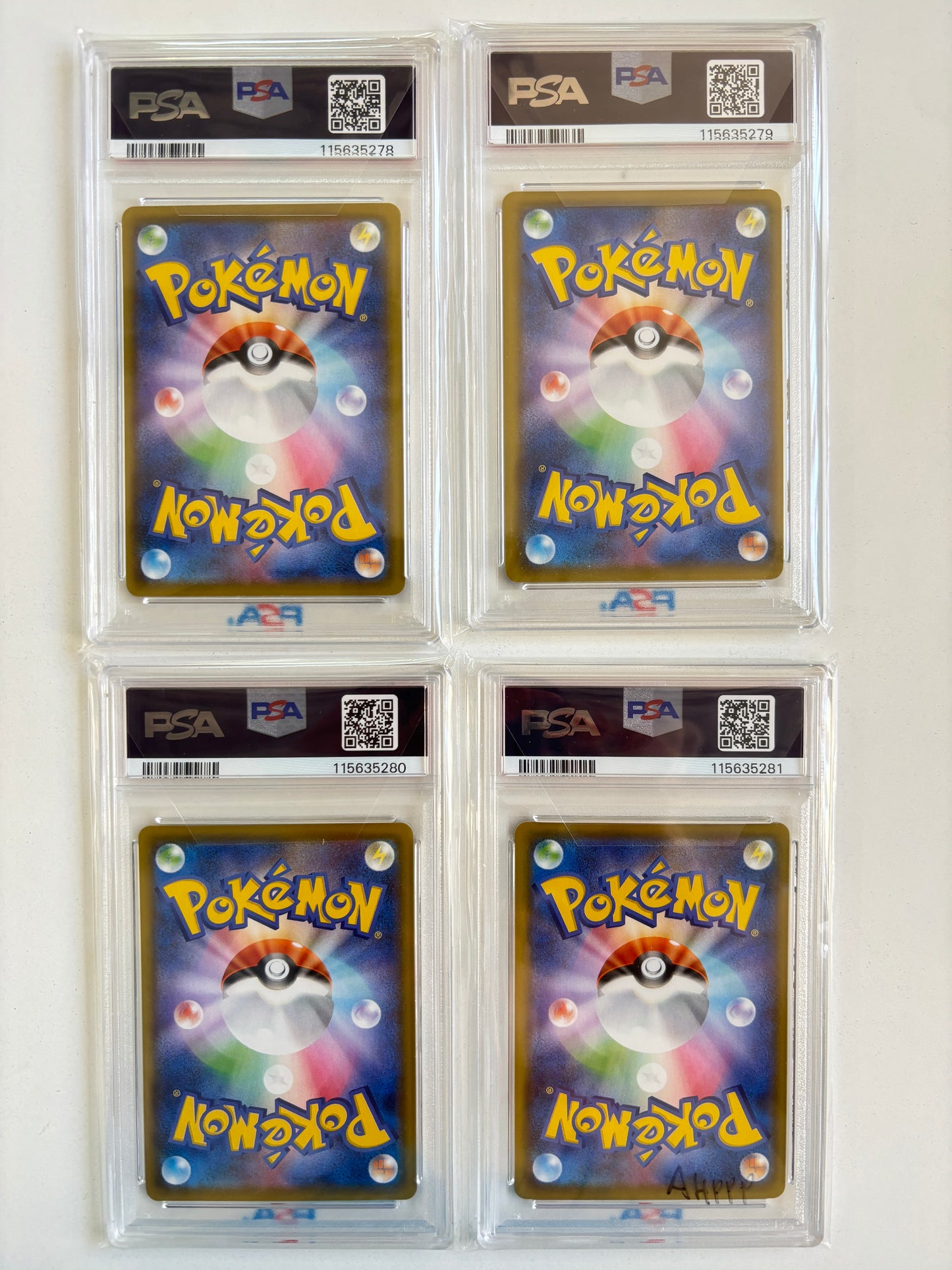 2021 PIKACHU V UNION 25TH ANNIVERSARY COLL SET OF 4 SEQUENTIAL PSA10