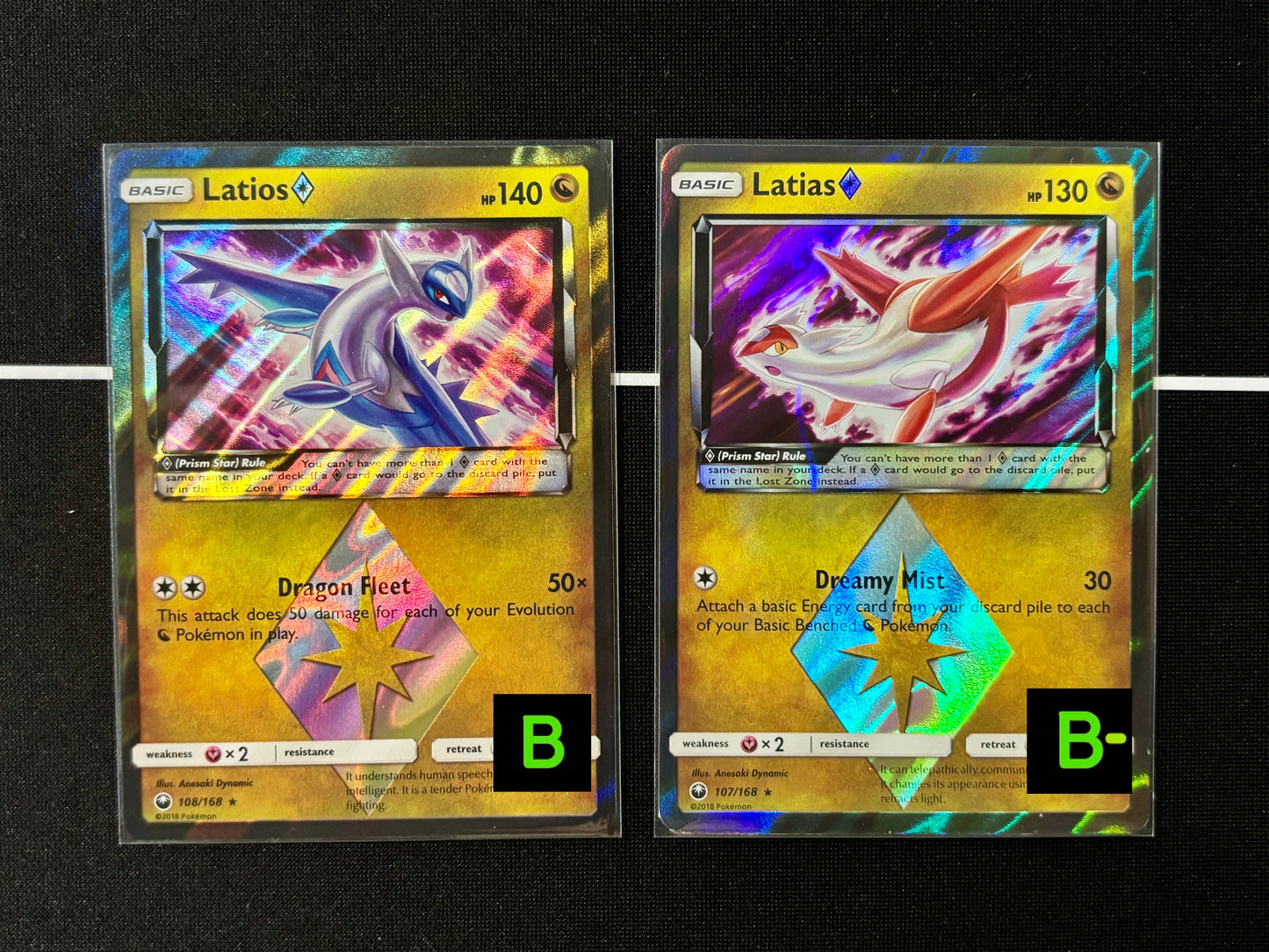 260716 Latias Latios Prism Star [107-108/168 SM Celestial Storm]