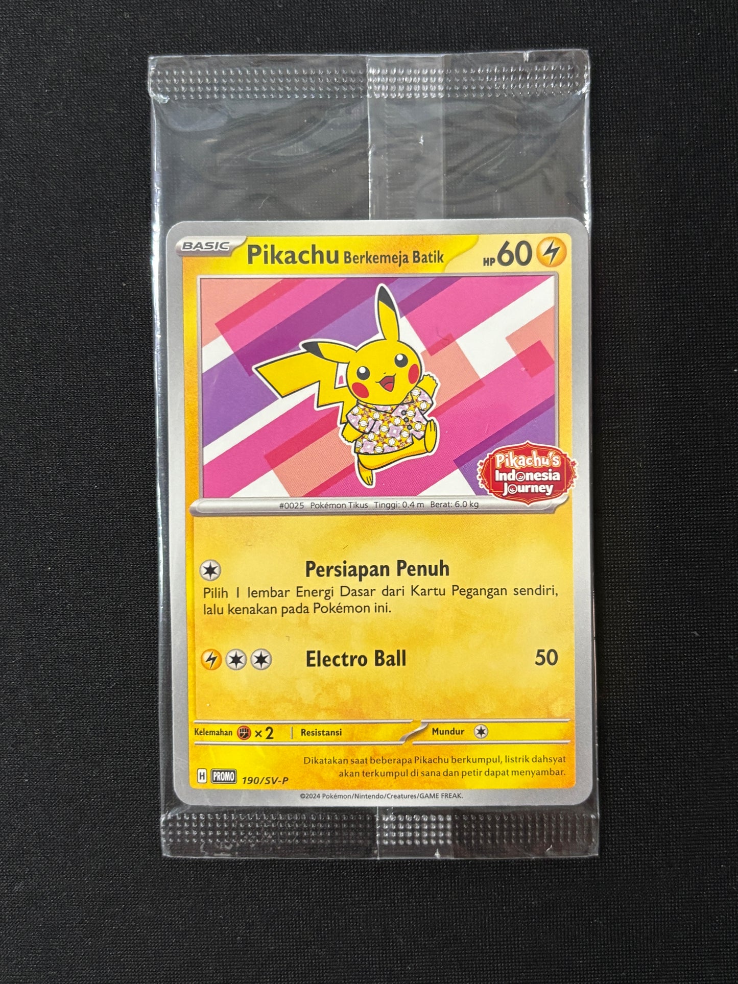 30818 Pikachu Berkemeja Batik (Flower Pikachu Pattern) P [SV-P 190] [IDN]