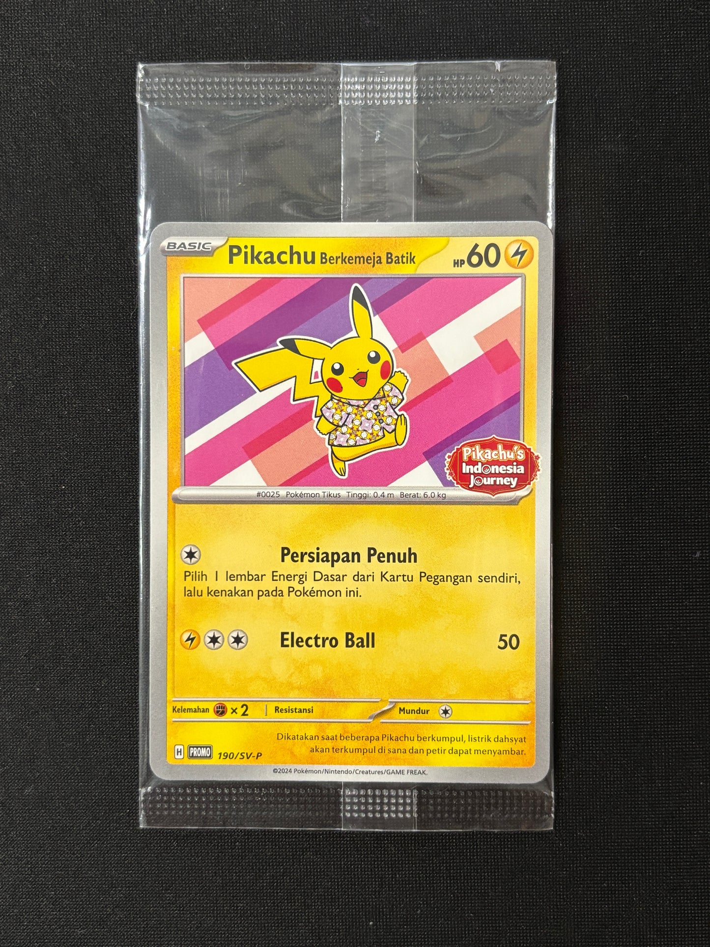 30819 Pikachu Berkemeja Batik (Flower Pikachu Pattern) P [SV-P 190] [IDN]