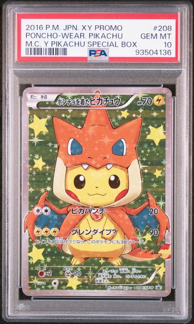 Poncho Wear Pikachu MC.Y 208 PSA10 #93504136