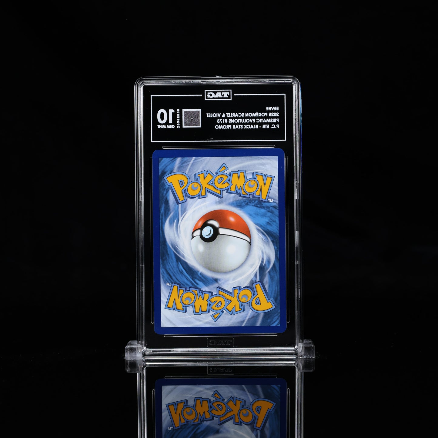 EEVEE 2025 POKÉMON SCARLET & VIOLET BLACK STAR PROMOS #173 PRISMATIC EVOLUTIONS POKÉMON CENTER ELITE TRAINER BOX HOLO TAG 10